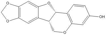 (-)-Maackiain Structure
