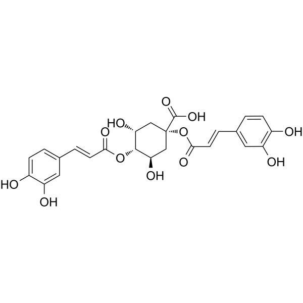 1,4-Dicaffeoylquinic acid Structure