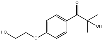 2-Hydroxy-4′-(2-hydroxyethoxy)-2-methylpropiophenone Structure