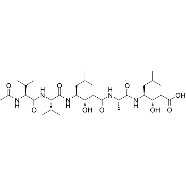 Acetyl-pepstatin Structure