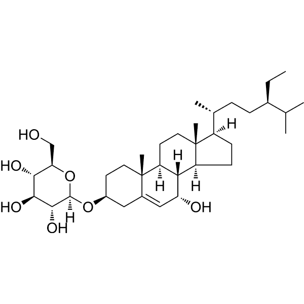 Ikshusterol 3-O-glucoside Structure