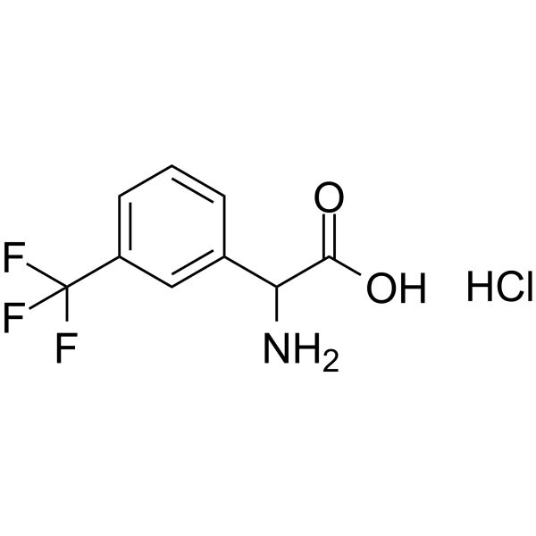 2-(3-Trifluoromethylphenyl)glycine hydrochloride Structure