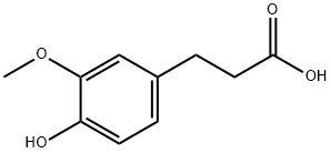 Dihydroferulic acid Structure