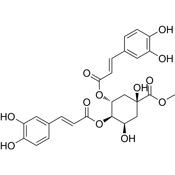 3,4-Di-O-caffeoyl quinic acid methyl ester Structure