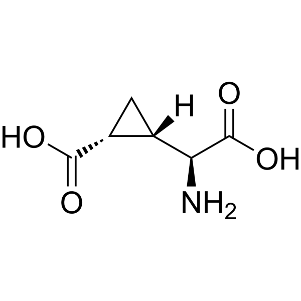 cis-α-(Carboxycyclopropyl)glycine Structure