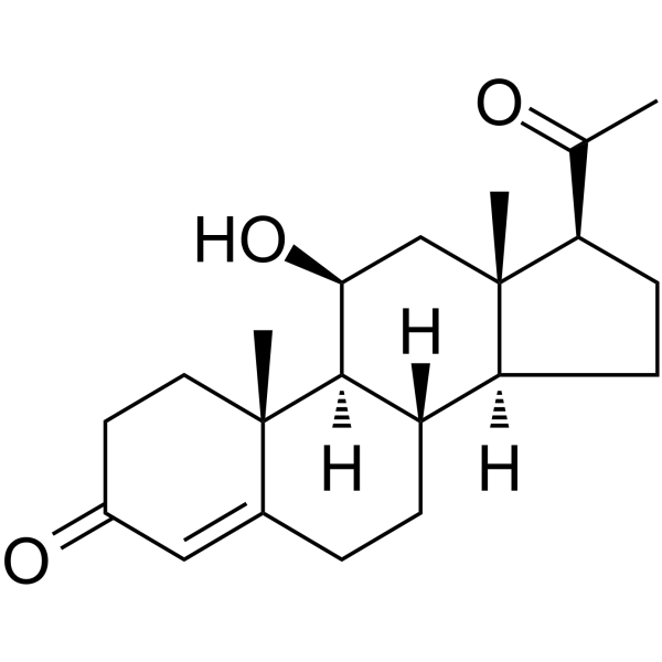 11beta-Hydroxyprogesterone Structure
