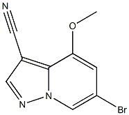 6-bromo-4-methoxypyrazolo[1,5-a]pyridine-3-carbonitrile Structure