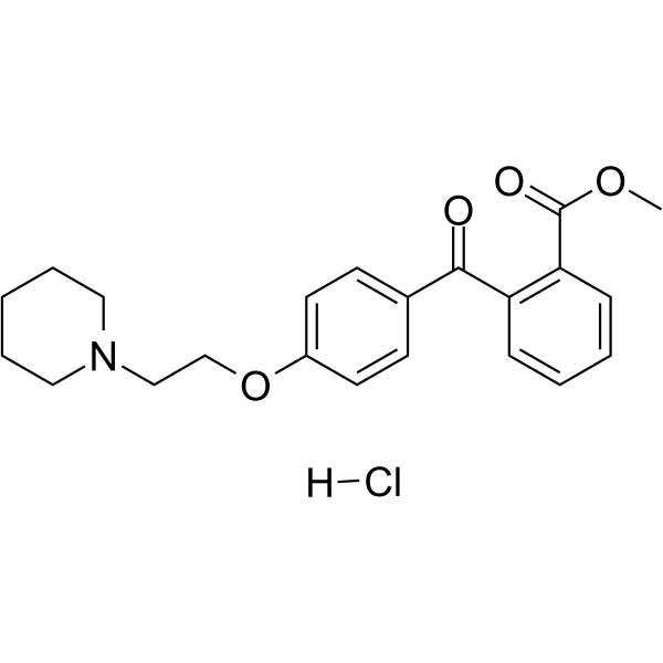Pitofenone hydrochloride Structure