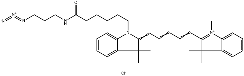 Cyanine5 azide chloride  Structure
