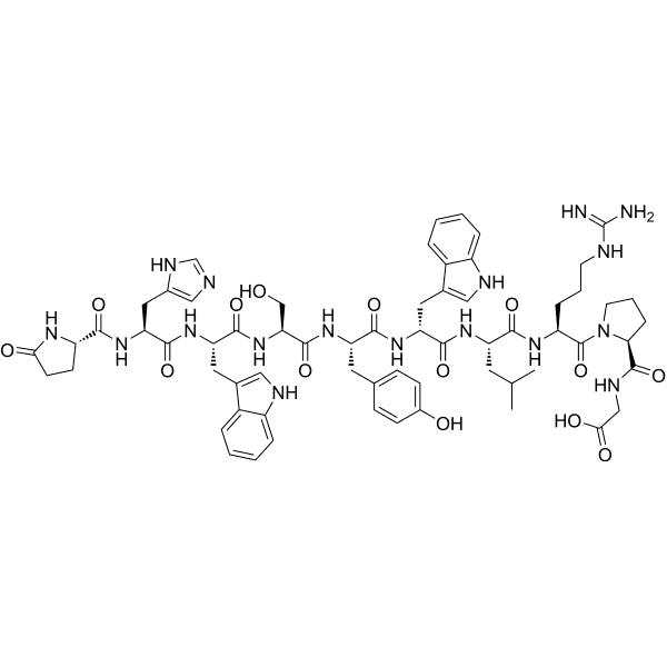 (D-Trp6)-LHRH free acid Structure