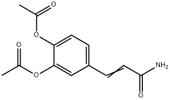3,4-Diacetoxycinnamamide Structure