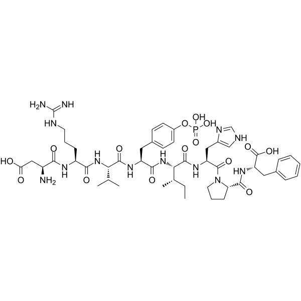 [Tyr(P)4] Angiotensin II Structure