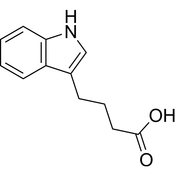 Indole-3-butyric acid Structure