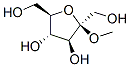 Methyl β-D-fructofuranoside Structure