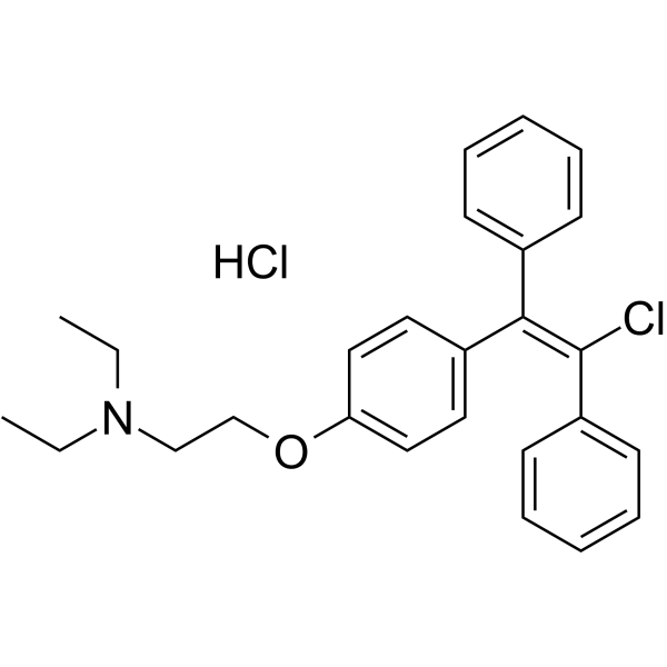 Enclomiphene hydrochloride Structure