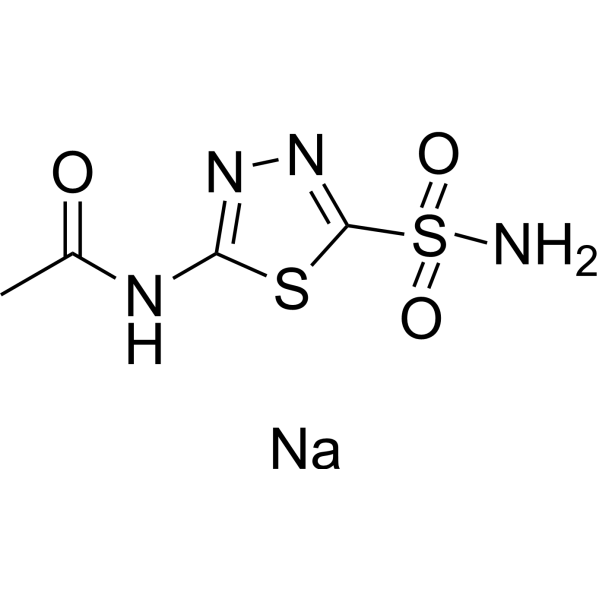 Acetazolamide sodium Structure
