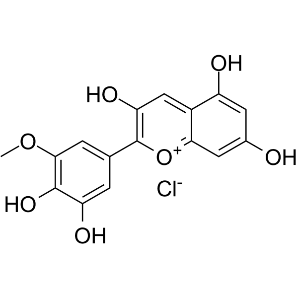 Petunidin chloride Structure