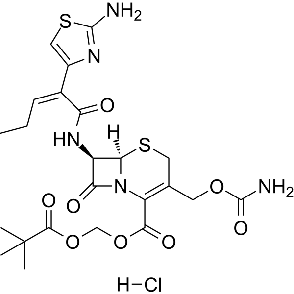Cefcapene pivoxil hydrochloride Structure