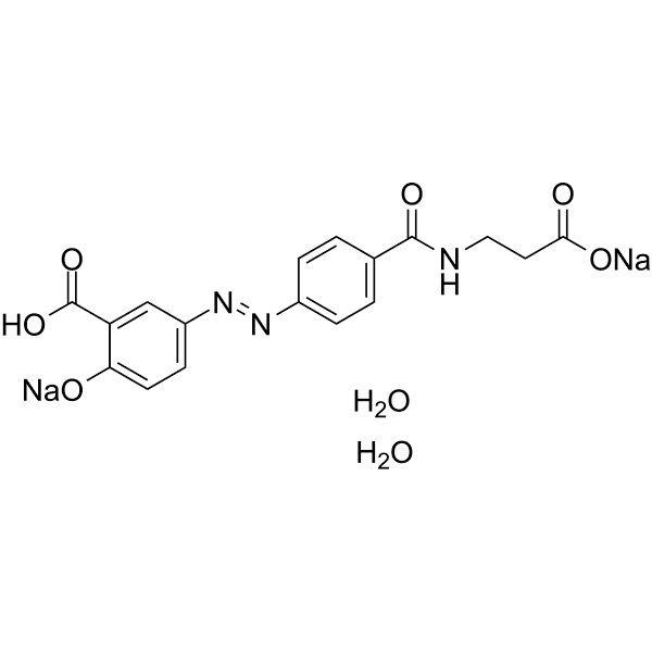 Balsalazide sodium hydrate Structure