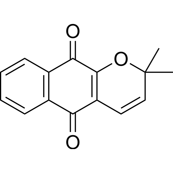 Dehydro-alpha-lapachone Structure