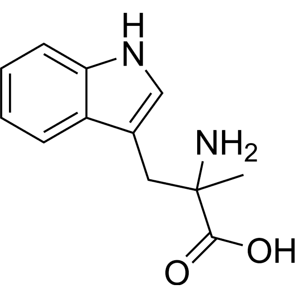 α-Methyl-DL-tryptophan Structure