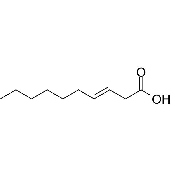 3-Decenoic acid Structure