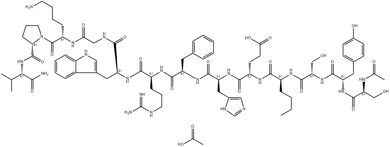 Melanotan-1 acetate Structure