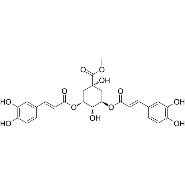 3,5-Di-O-caffeoylquinic acid methyl ester Structure