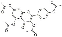 Kaempferol tetraacetate Structure