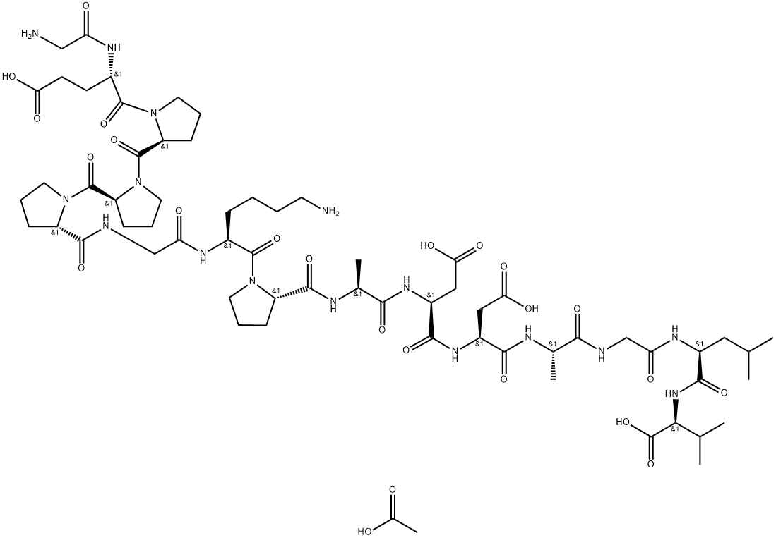 BPC 157 acetate Structure