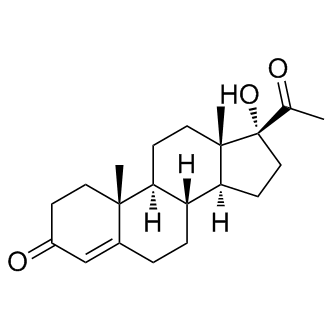 17-Hydroxyprogesterone Structure