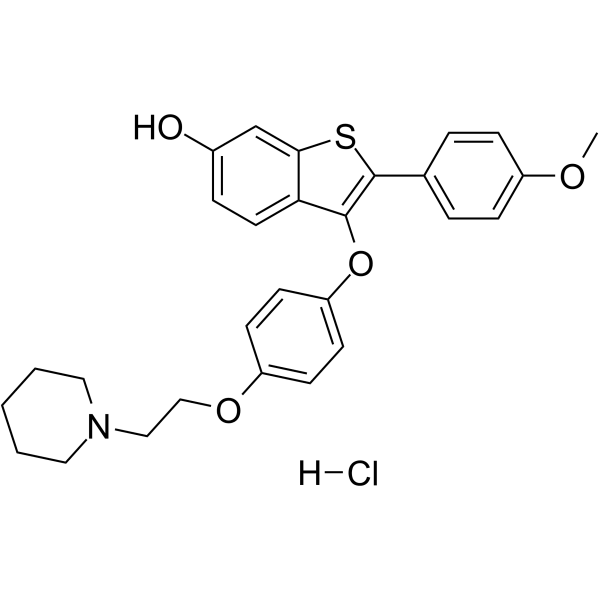 Arzoxifene hydrochloride Structure