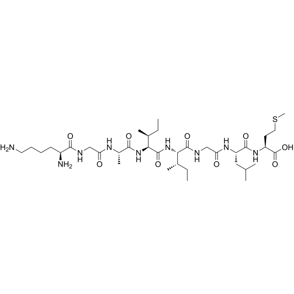 β Amyloid(28-35) human Structure