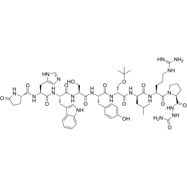 (D-Ser(tBu)6, D-Leu7, Azagly10)-LHRH Structure