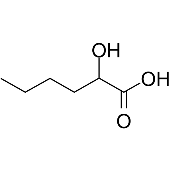 2-Hydroxyhexanoic acid Structure
