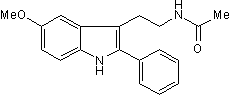 2-Phenylmelatonin Structure