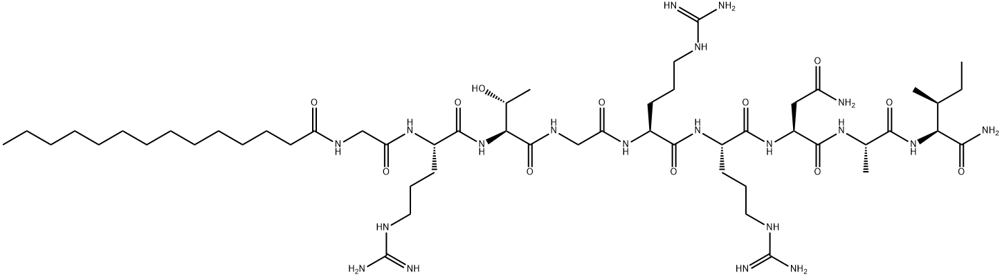PKI 14-22 amide, myristoylated Structure