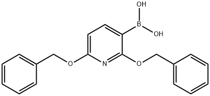 2,6-Bis(benzyloxy)pyridine-3-boronic acid Structure