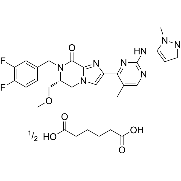 Tizaterkib (hexanedioic acid) Structure