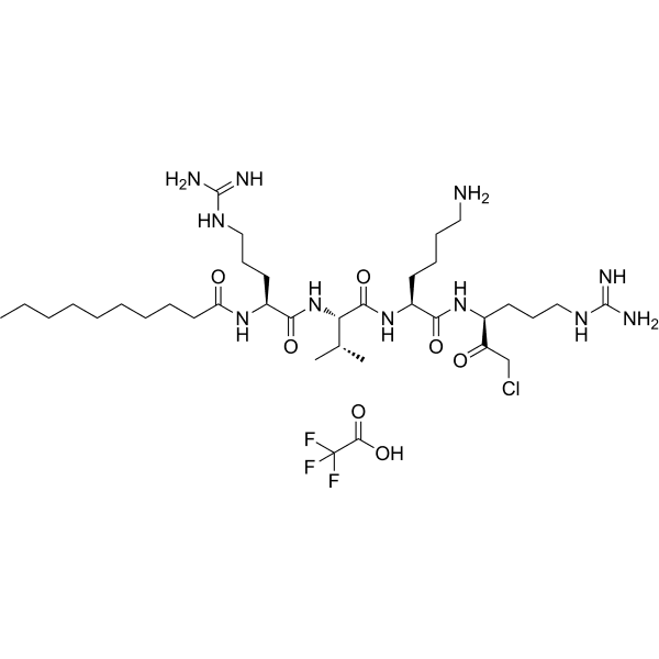 Decanoyl-RVKR-CMK TFA Structure
