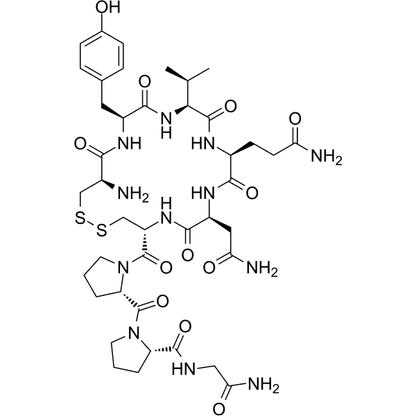 (Val3, Pro8)-Oxytocin Structure