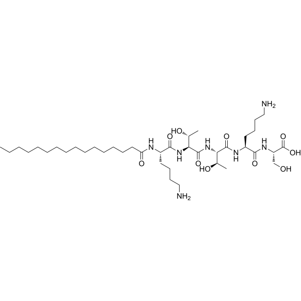 Palmitoyl pentapeptide 4 Structure
