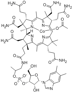 Hydroxocobalamin acetate Structure