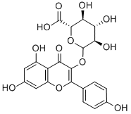 Kaempferol 3-O-β-D-glucuronide Structure