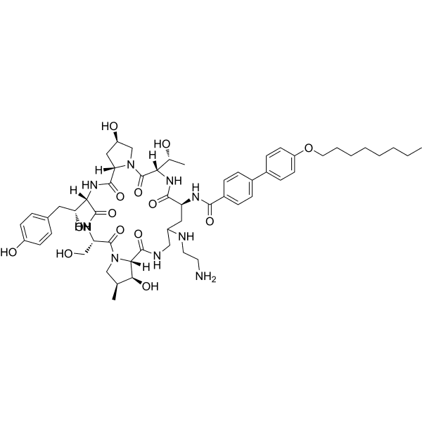 Aminocandin Structure