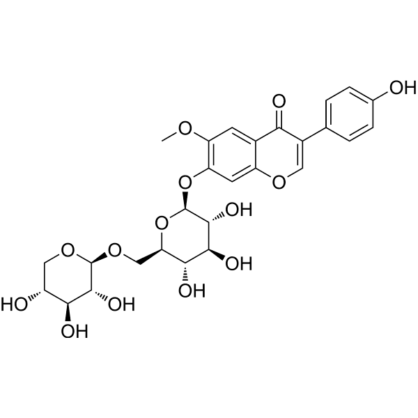 6''-O-Xylosyl-glycitin Structure