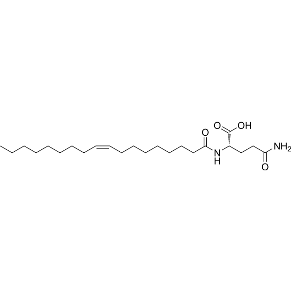 N-Oleoyl glutamine Structure