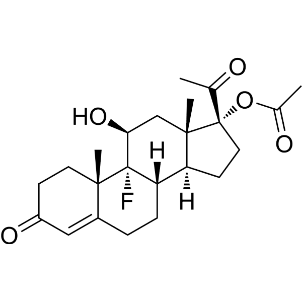 Fluorogestone acetate Structure