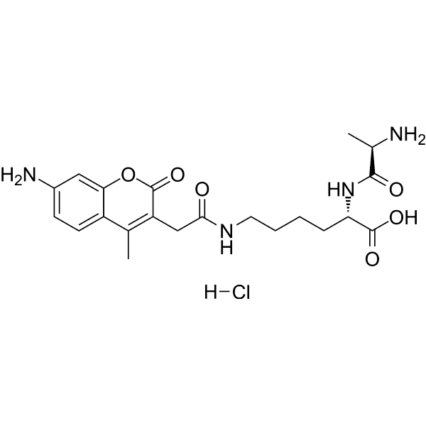 D-Ala-Lys-AMCA hydrochloride Structure