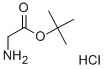 Glycine tert-butyl ester hydrochloride Structure